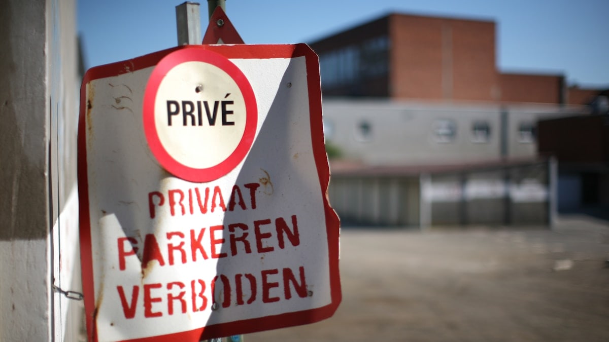 a sign on a pole